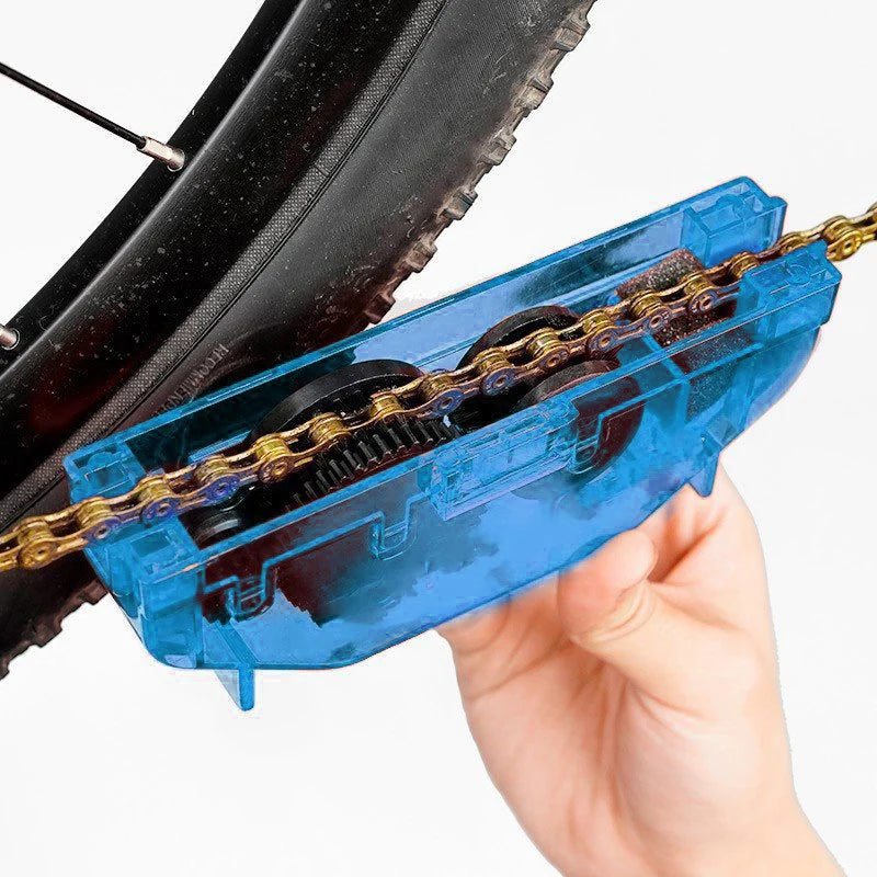 Portable Bicycle Chain Cleaner Kit | Bike Scrubber Brush Tool Bike Chain Cleaner QXL