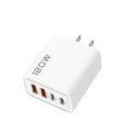 120W 4-Port USB-C PD Wall Charger | Multi-Device Fast Charge USB-C Wall Charger QXL White US Plug