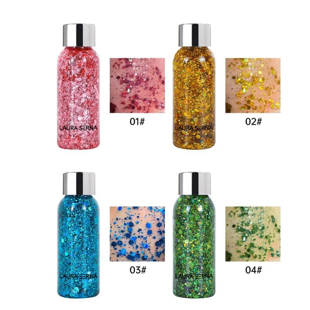 Face & Body Glitter Gel with Sequins | 9 Colors, 35ml Face & Body Glitter QXL