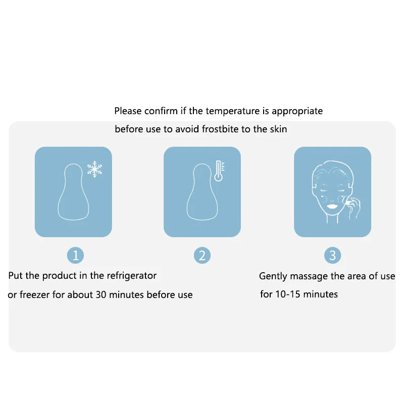 Cold Hammer Face Cooling Tool | Ice Compress & Pore Minimizer Face Cooling Tool QXL
