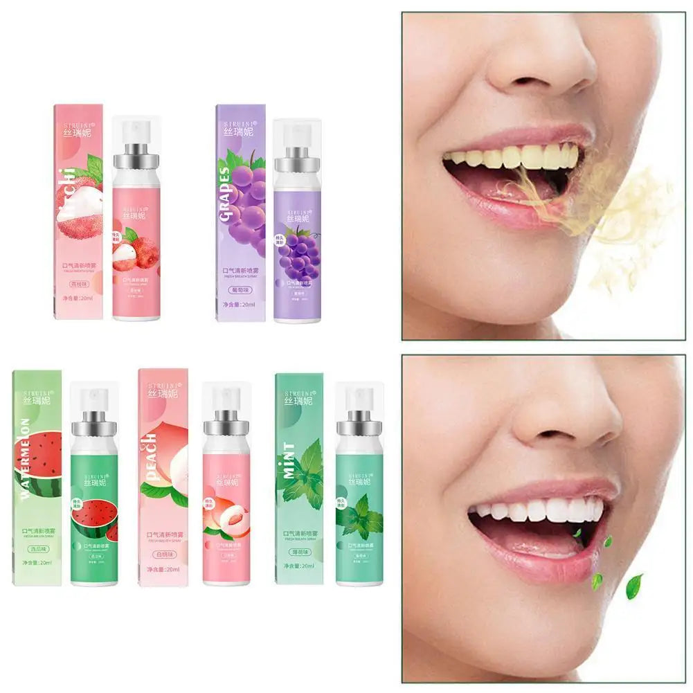 20ml Breath Freshener Spray – Fruity & Mint Flavors Breath Freshener Spray QXL