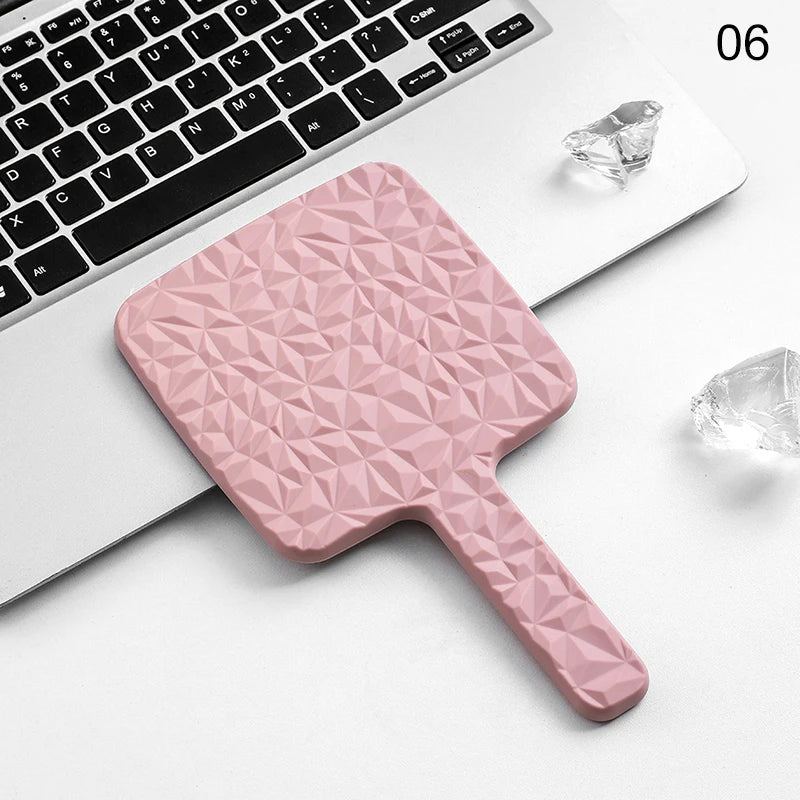 Square Handheld Makeup Mirror – HD Glass Portable Travel Mirror Handheld Makeup Mirror QXL 06