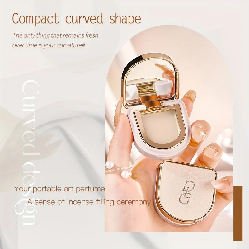 Mirror Solid Perfume Compact | Long-Lasting Floral Fragrance Solid Perfume Compact QXL
