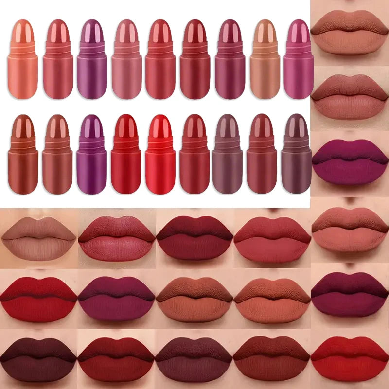 18-Piece Mini Lipstick Set | Matte, Gloss & Lip Liner Lip Makeup Set QXL