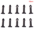 10-Pack 14mm Plastic Spring Nail Clips for PC Cooling Fans Cooling Fan Clips QXL Black