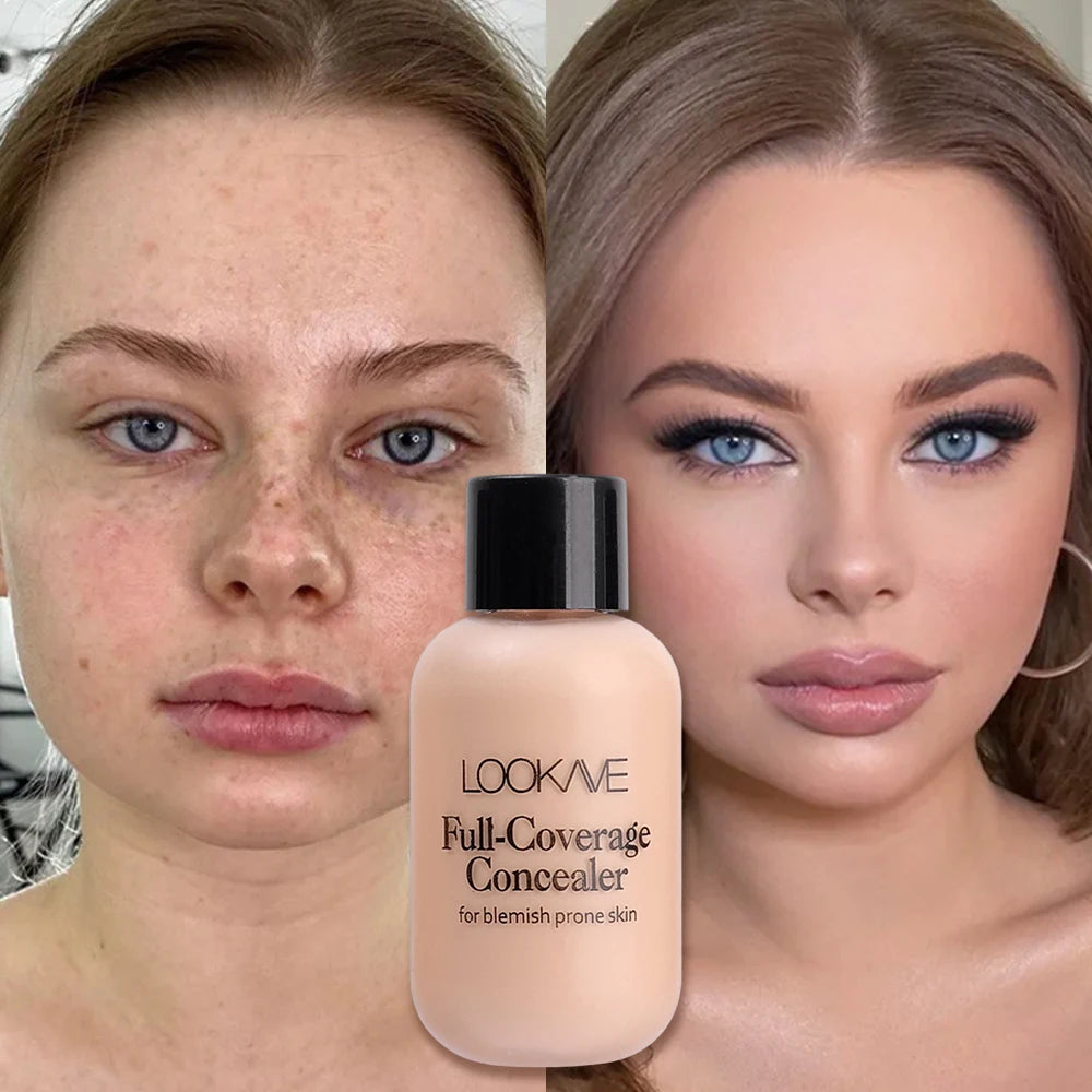 Matte Liquid Concealer | Full Coverage Waterproof Foundation Liquid Concealer QXL