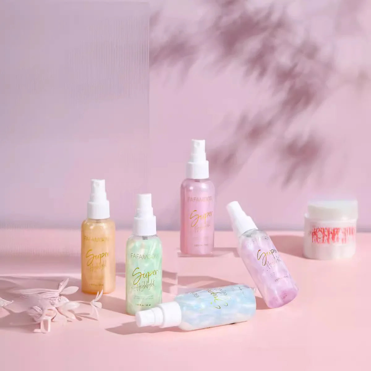 Glitter Body Highlight Spray – 5 Colors Face & Hair Illuminator Body Highlight Spray QXL