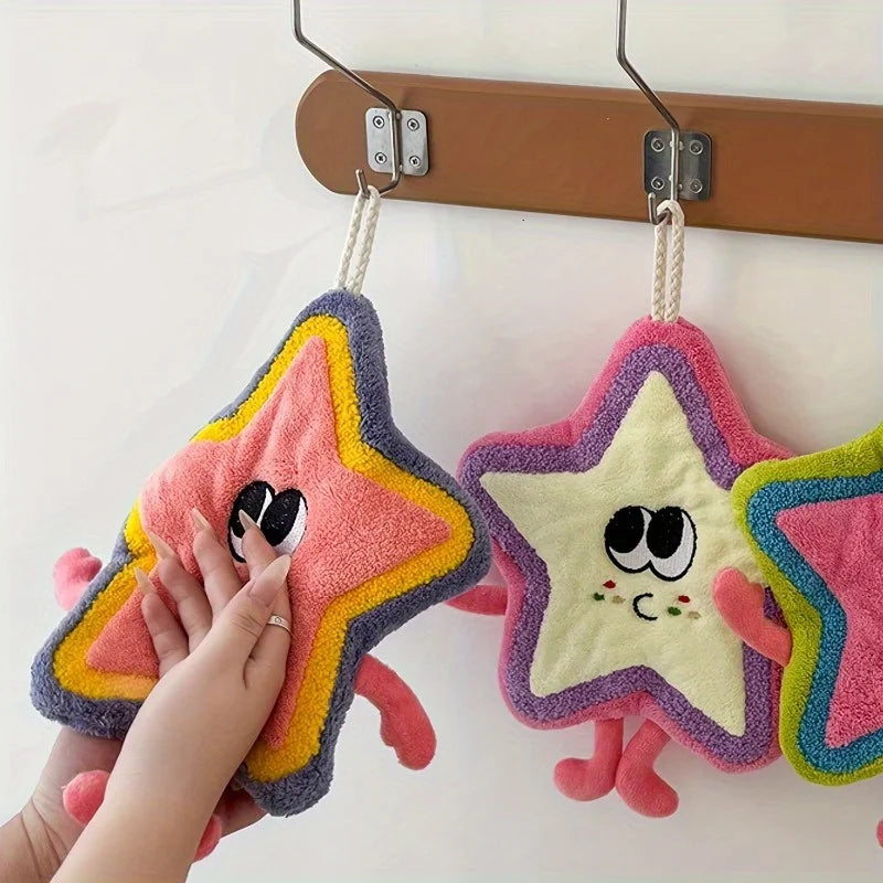 2-Pack Cartoon Washcloths | Cotton Hand Towels Kitchen & Bathroom Cotton Hand Towels QXL
