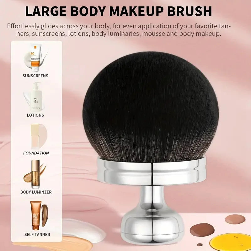 Extra Large Kabuki Body Brush for Self Tanner – 74mm Wide Body Makeup Brush QXL