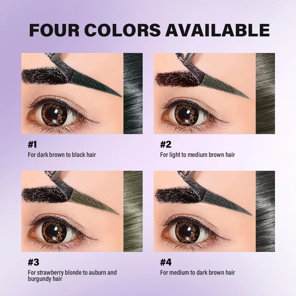 Peel-Off Eyebrow Tint Gel | Waterproof Long-Lasting Brow Color Eyebrow Tint Gel QXL