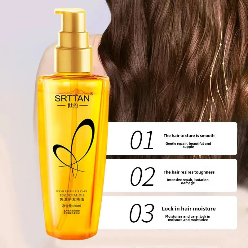 No-Wash Hair Care Oil – Non-Greasy, All Hair Types Leave-In Hair Oil QXL