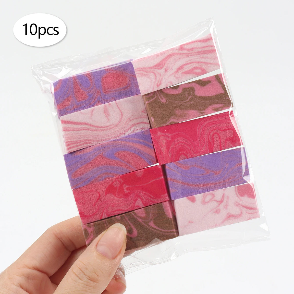 Trapezoidal Powder Puff Set – Wet & Dry Makeup Sponge 10–100Pcs Makeup Powder Puff QXL 10Pcs