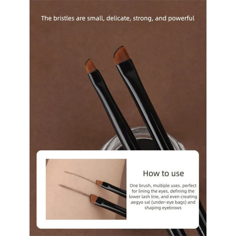 Moji M206 Angled Eyeliner Brush | Eyebrow & Lip Contour Eyeliner Makeup Brush QXL