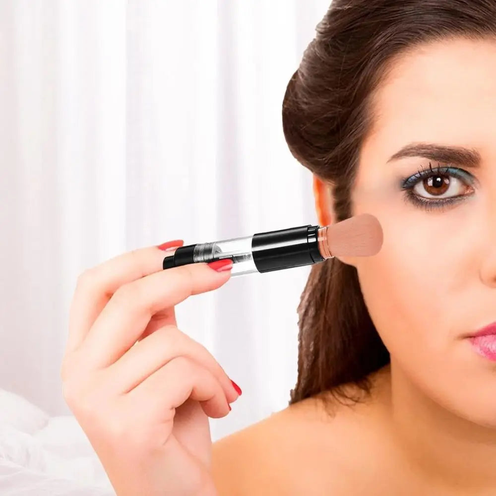 Refillable Press-Release Powder Brush | Travel Makeup Applicator Powder Makeup Brush QXL