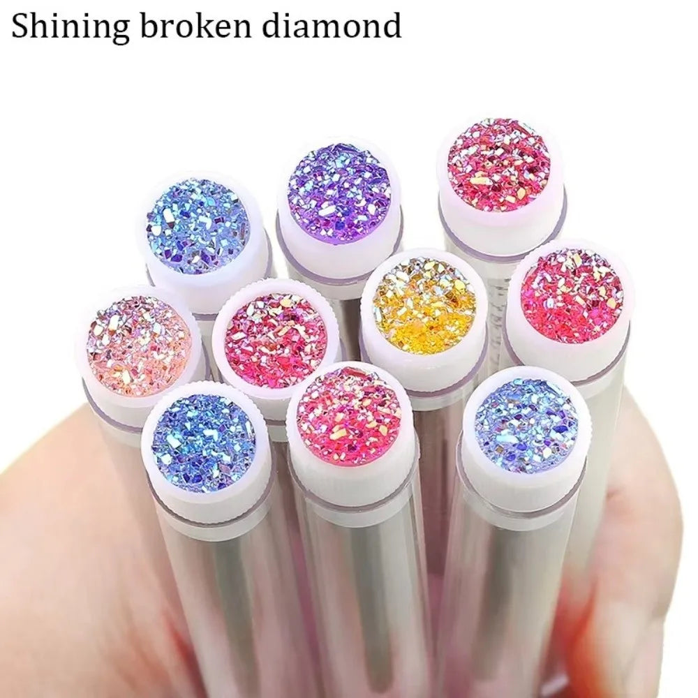 Reusable Sparkling Mascara Wand & Eyelash Brush in Tube Case Mascara Wand Brush QXL