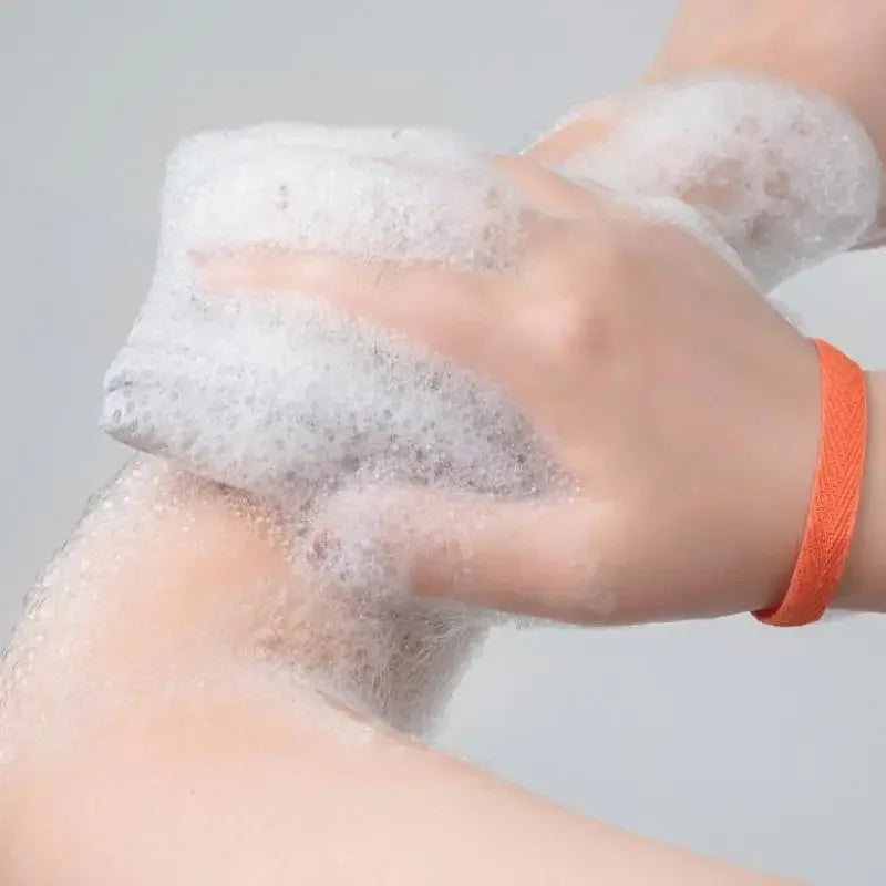 Double-Sided Mesh Soap Bag | Foaming Net Body Exfoliator Mesh Soap Bag QXL