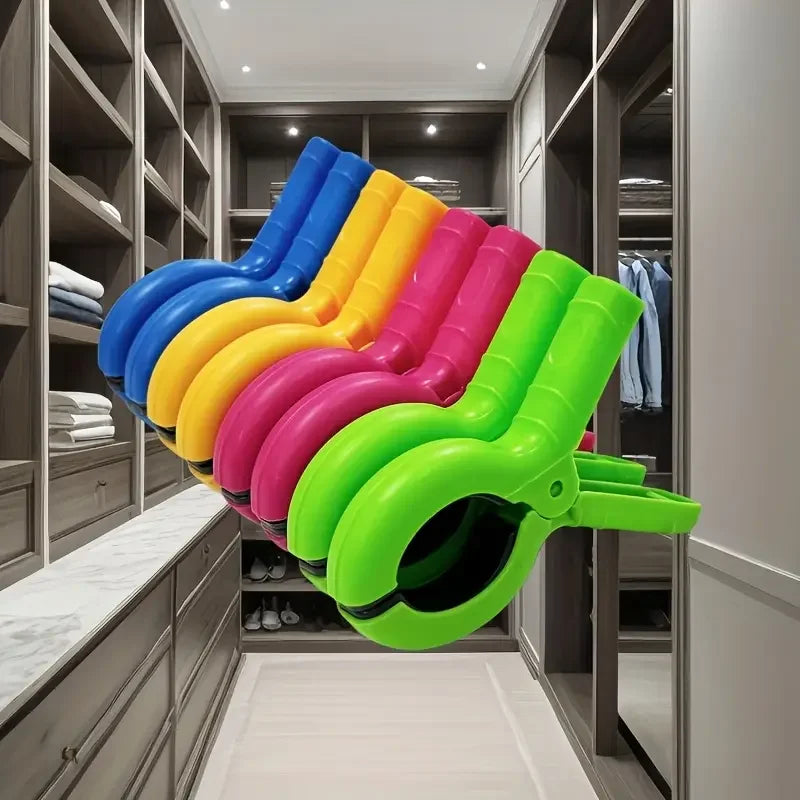 8 Windproof Heavy-Duty Beach Towel Clips – Pool & Cruise Beach Towel Clips QXL