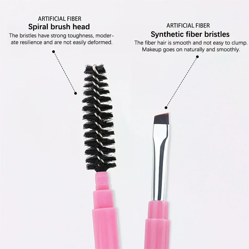 YOVIP Double-Ended Eyebrow & Eyeliner Brush with Cover Eyebrow & Eyeliner Brush QXL