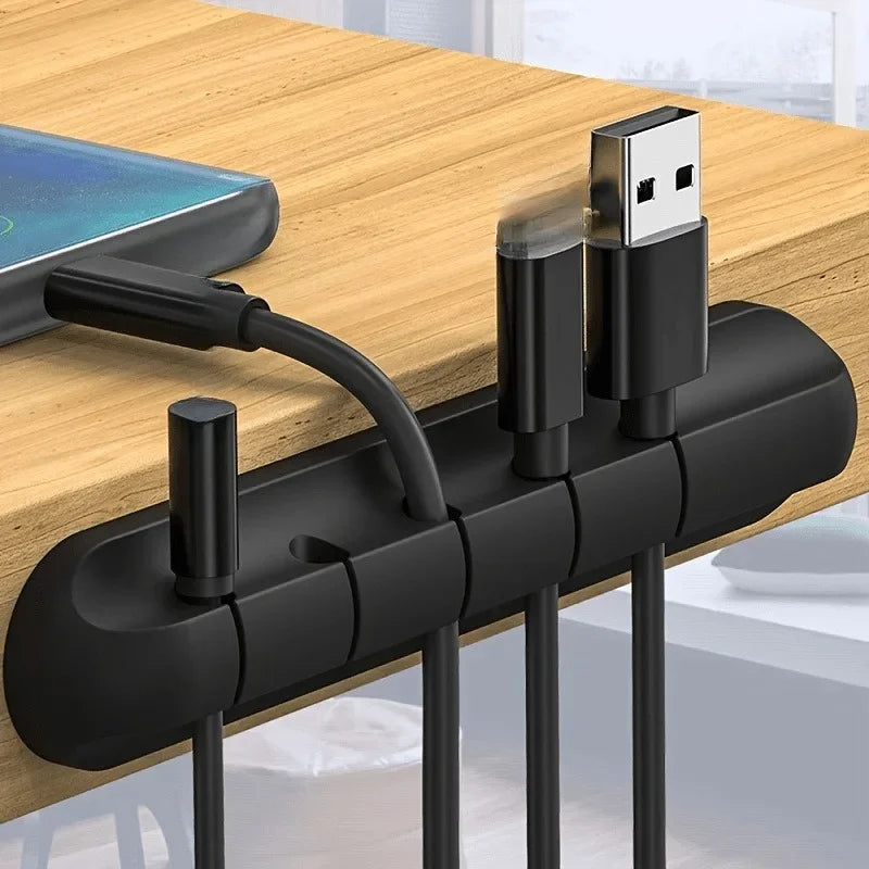 Desktop Cable Organizer & Wire Management Tool (1/2/3-Pack) Cable Organizer QXL