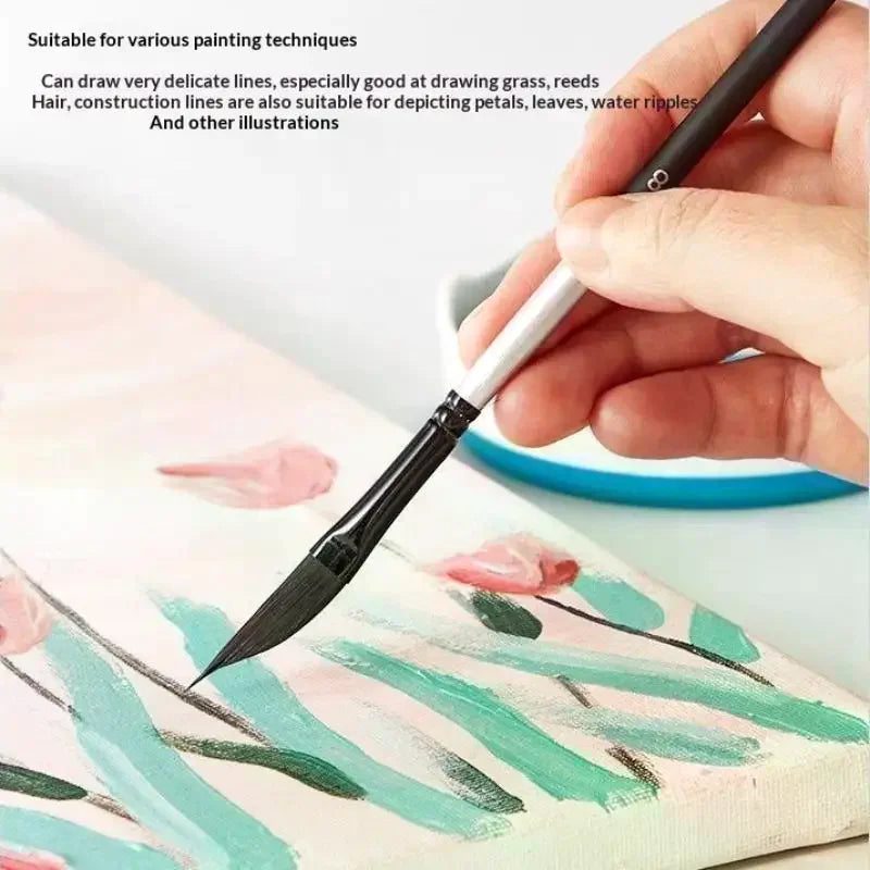 Knife-Shaped Gouache & Watercolor Nylon Paint Brush Set Art Paint Brush Set QXL
