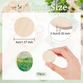 50-Pack 1" Unfinished Beech Wood Circle Cutouts for DIY Crafts Wood Craft Blanks QXL AECH04-11947