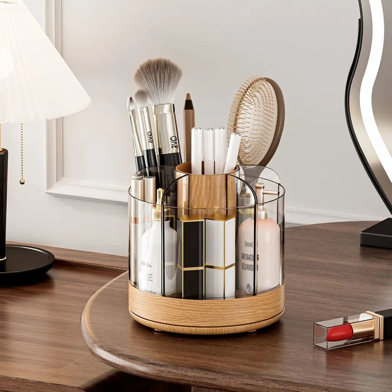 360° Rotating Makeup Organizer | Acrylic Brush & Lipstick Holder Makeup Organizer QXL