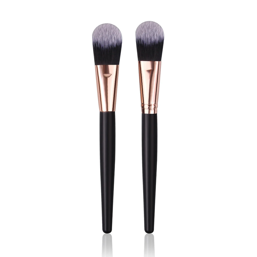 KOSSHOW 2-Pc Concealer & Foundation Brush Set | Black Concealer Brush Set QXL black