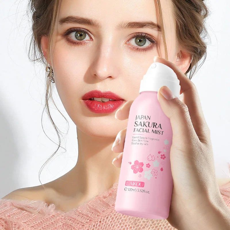LAIKOU Sakura Facial Mist Toner | Hydrating Brightening Spray Facial Mist Toner QXL
