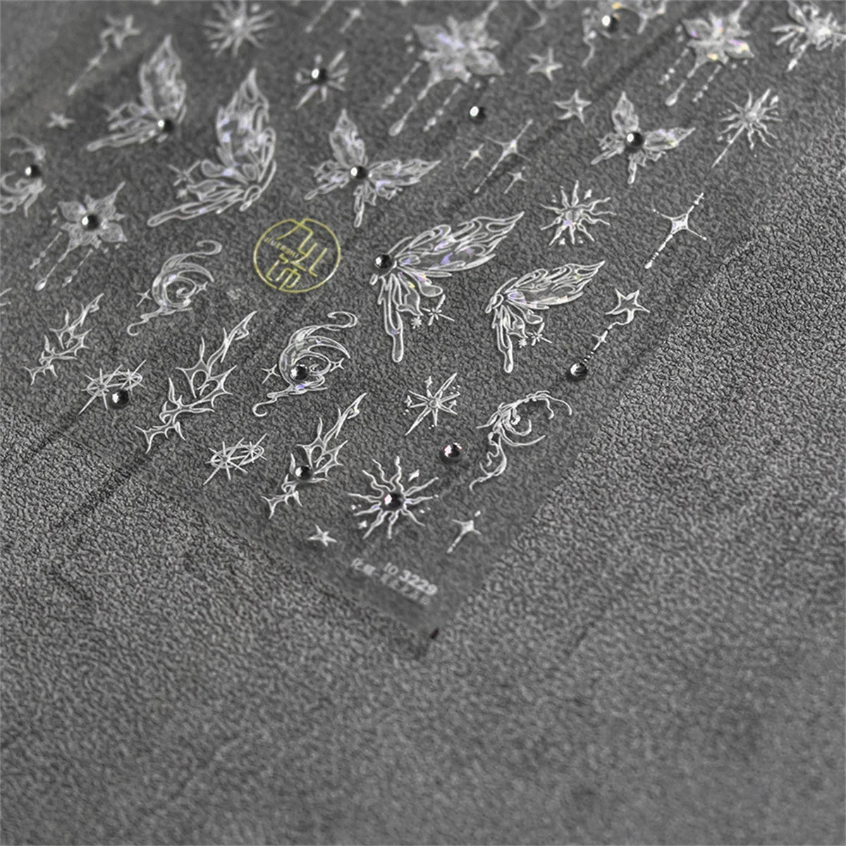5D Glitter Hollow Butterfly Nail Art Sticker | Self-Adhesive Nail Art Sticker QXL
