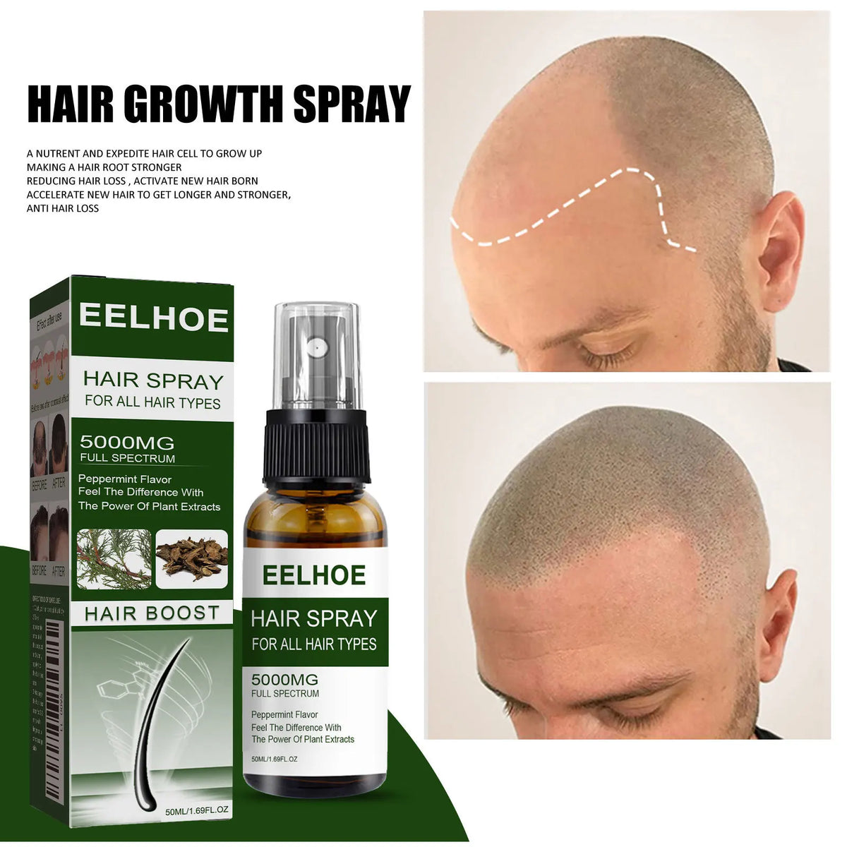 Hair Strengthening Moisturizing Spray | Thick & Full Hair Hair Care Spray QXL 50Ml
