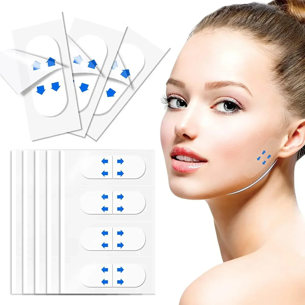 60-Pc Invisible Face Lifting Tape | Firm & Contour Skin Face Lifting Tape QXL