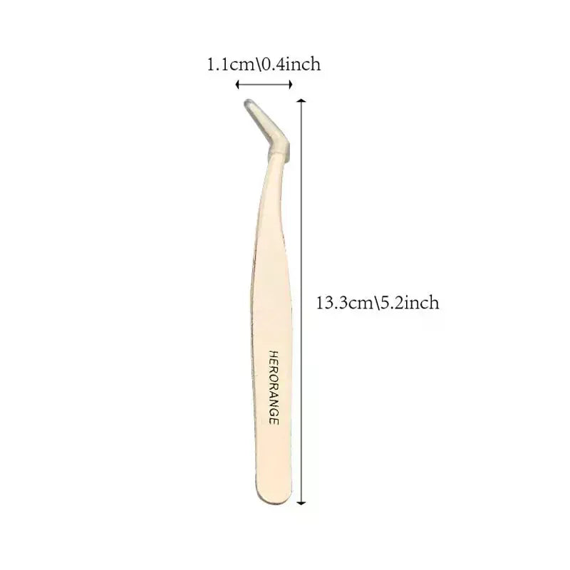 Anti-Stick Curved Tweezers for False Eyelash Application Eyelash Tweezers QXL
