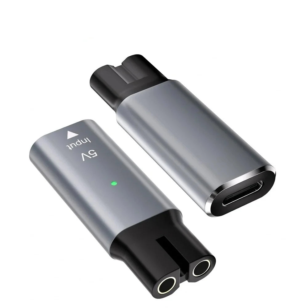 USB-C to 5V Shaver Adapter for Philips OneBlade | LED Light Shaver Charging Adapter QXL