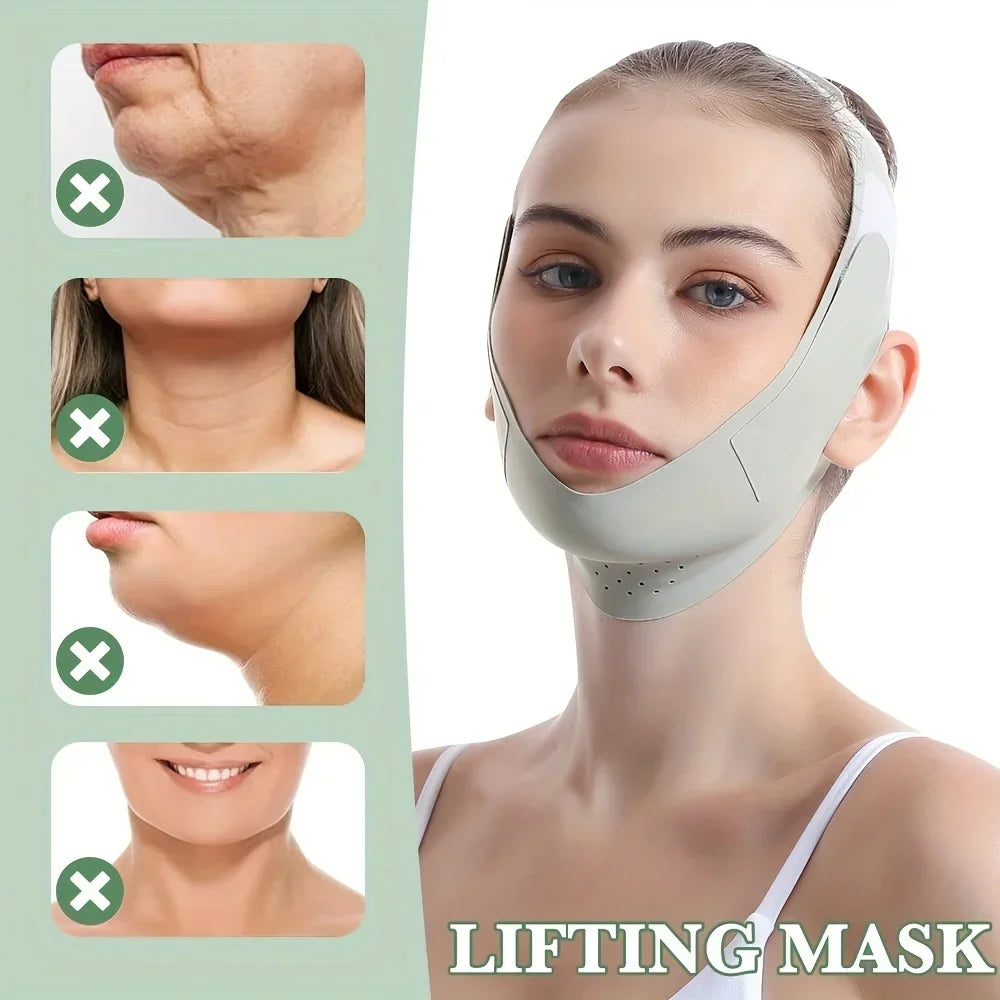 V-Line Face Slimming Strap | Chin & Cheek Lift Bandage Face Slimming Strap QXL