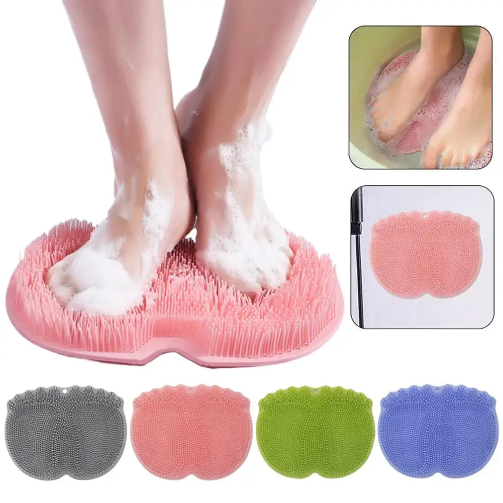 Silicone Foot Scrubber Mat | Non-Slip Shower Massager & Exfoliator Foot Scrubber Mat QXL