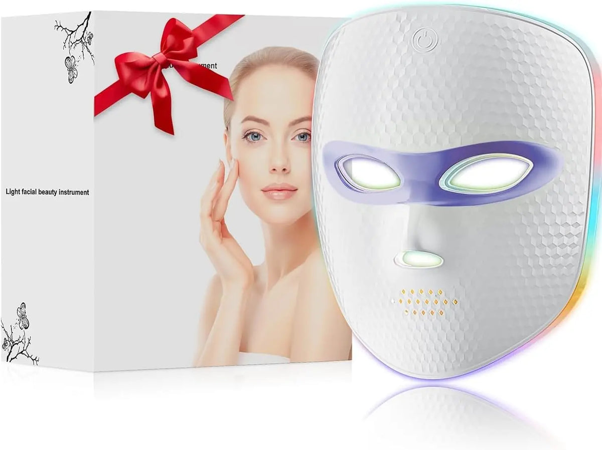LED Red Light Therapy Face Mask | 3 Modes & 2500mAh Battery LED Therapy Face Mask QXL