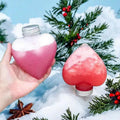 10-Pack 300ml Heart-Shaped Plastic Bottles with Lids Plastic Drink Bottles QXL Default Title