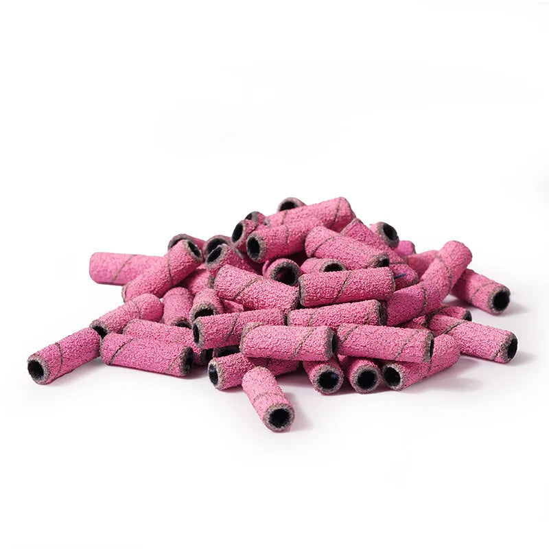 60-Pc Sanding Band Set 4 Grits | 3mm Nail Drill Grinding Rings Nail Sanding Bands QXL