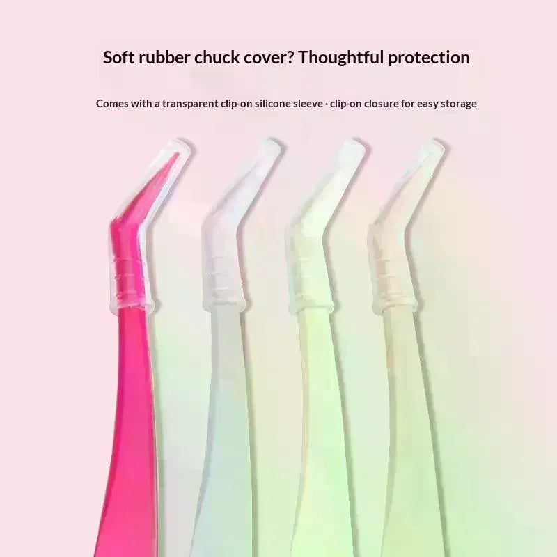 YOVIP Stainless Steel Lash Tweezers & Curler | Leather Case Eyelash Tweezers QXL