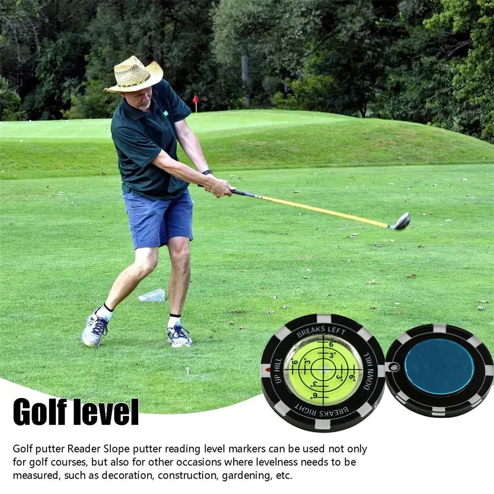 Acrylic Golf Slope Reader & Ball Marker | Putting Aid Golf Alignment Aid QXL