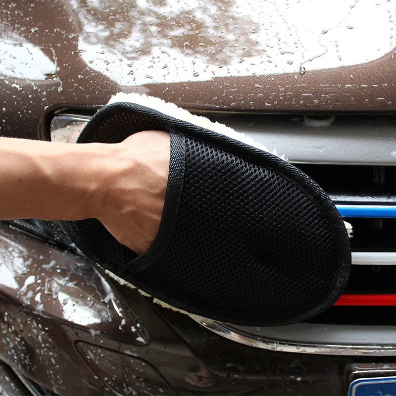 Car Wash & Waxing Glove | Polishing Mitt Cleaning Tool Car Wash Mitt QXL
