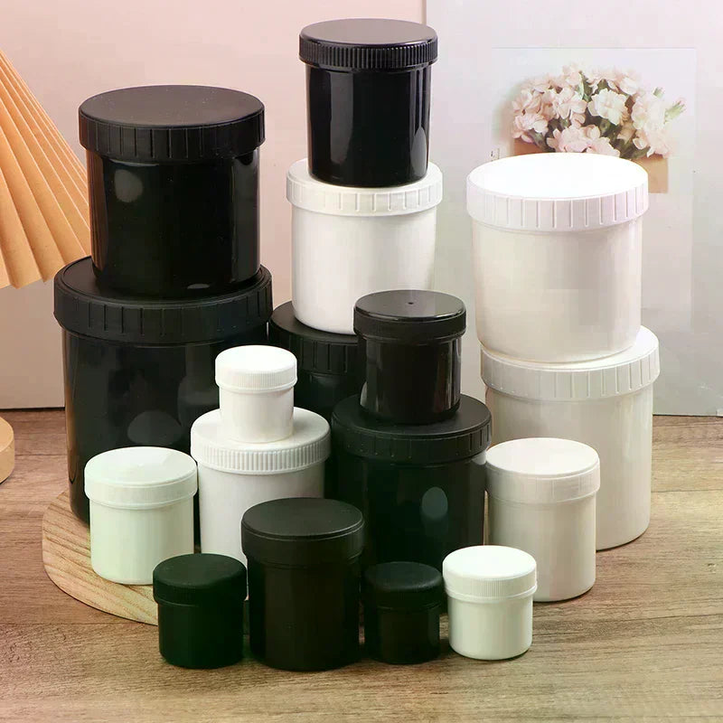 Empty Plastic Jars with Lids 30–1000ml | Cosmetic & Food Storage Cosmetic Storage Jar QXL