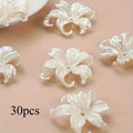 Iris Flower Plastic Beads | DIY Jewelry Making Supplies DIY Craft Beads QXL 30pcs