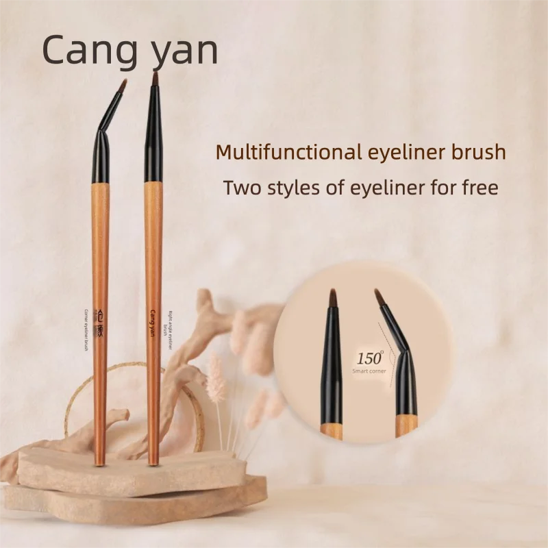 Fine Right-Angle Eyeliner Brush | Precision Corner Eye Brush Eyeliner Brush QXL