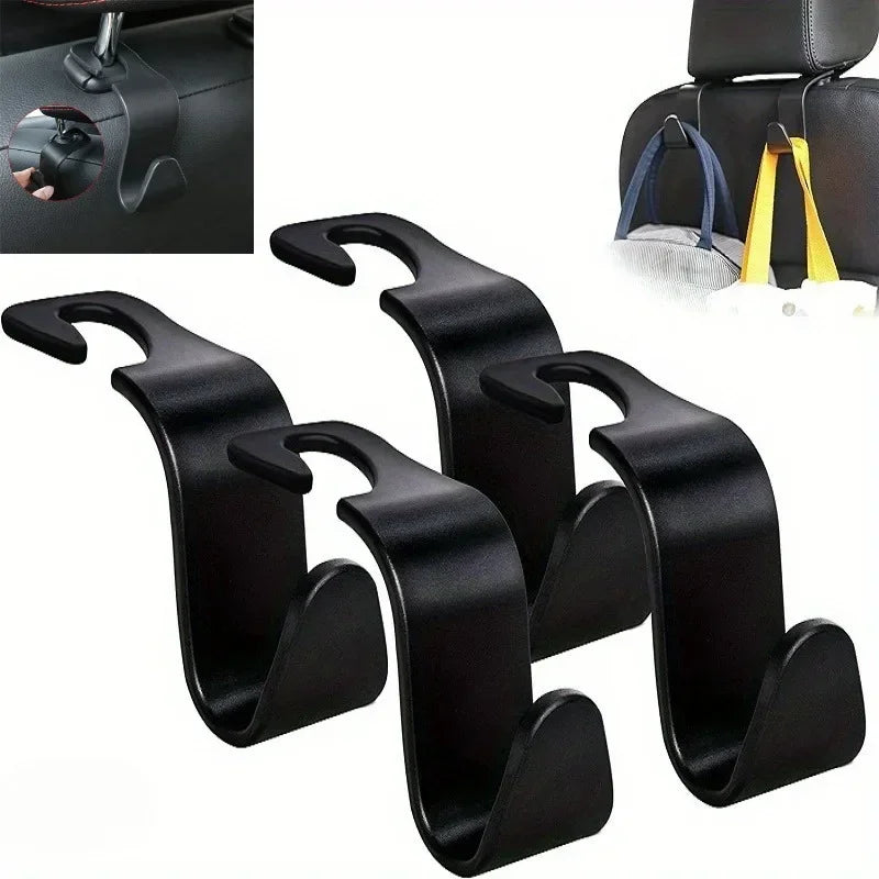 Car Headrest Hooks – Multi-Function Rear Seat Hangers 2/4 Pack Car Seat Hooks QXL