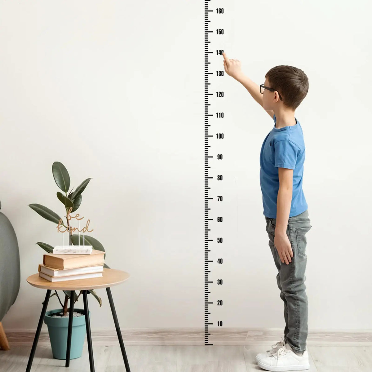 Removable Height Measurement Wall Sticker | Growth Chart Ruler Growth Chart Wall Sticker QXL