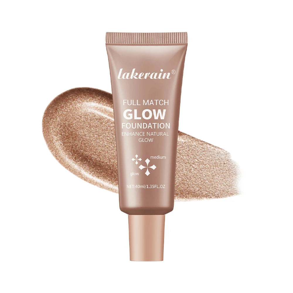 Glow Foundation Liquid Highlighter & Bronzer Cream 45ml Glow Foundation Cream QXL