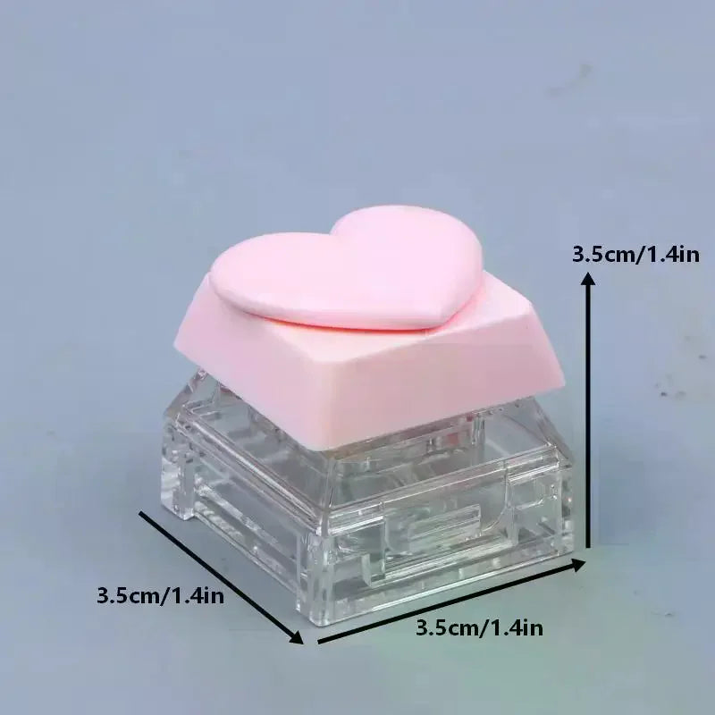3g Refillable Flip-Top Lip Balm Jar | Heart-Shaped Cosmetic Container Cosmetic Lip Jar QXL