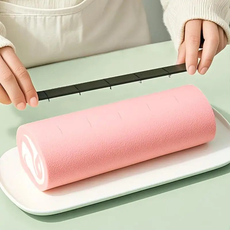 4-Pack Cake Roll Cutting Ruler Set | Uniform Slice Divider Cake Cutting Ruler QXL