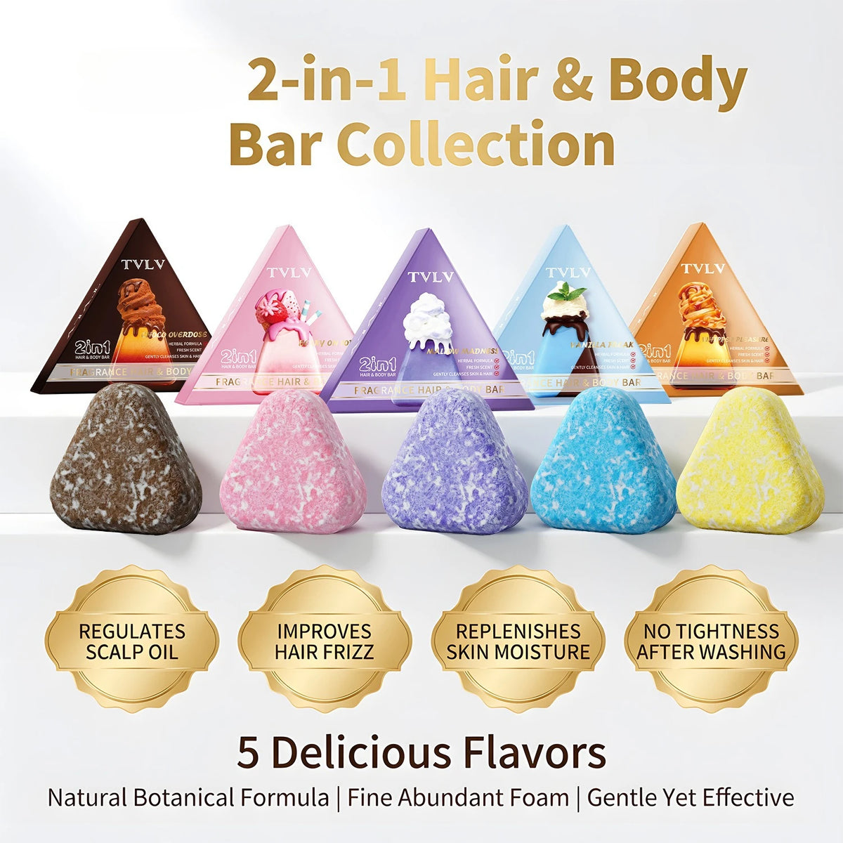2-in-1 Fruit-Scented Handmade Shampoo & Shower Soap Bar Shampoo Soap Bar QXL